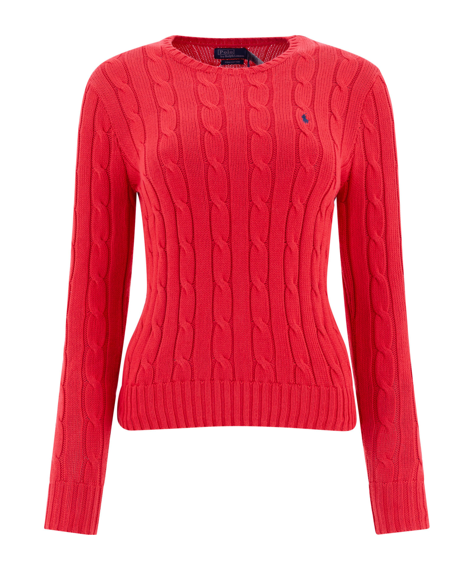 Shop Polo Ralph Lauren Cable-knit Cotton Sweater In Red