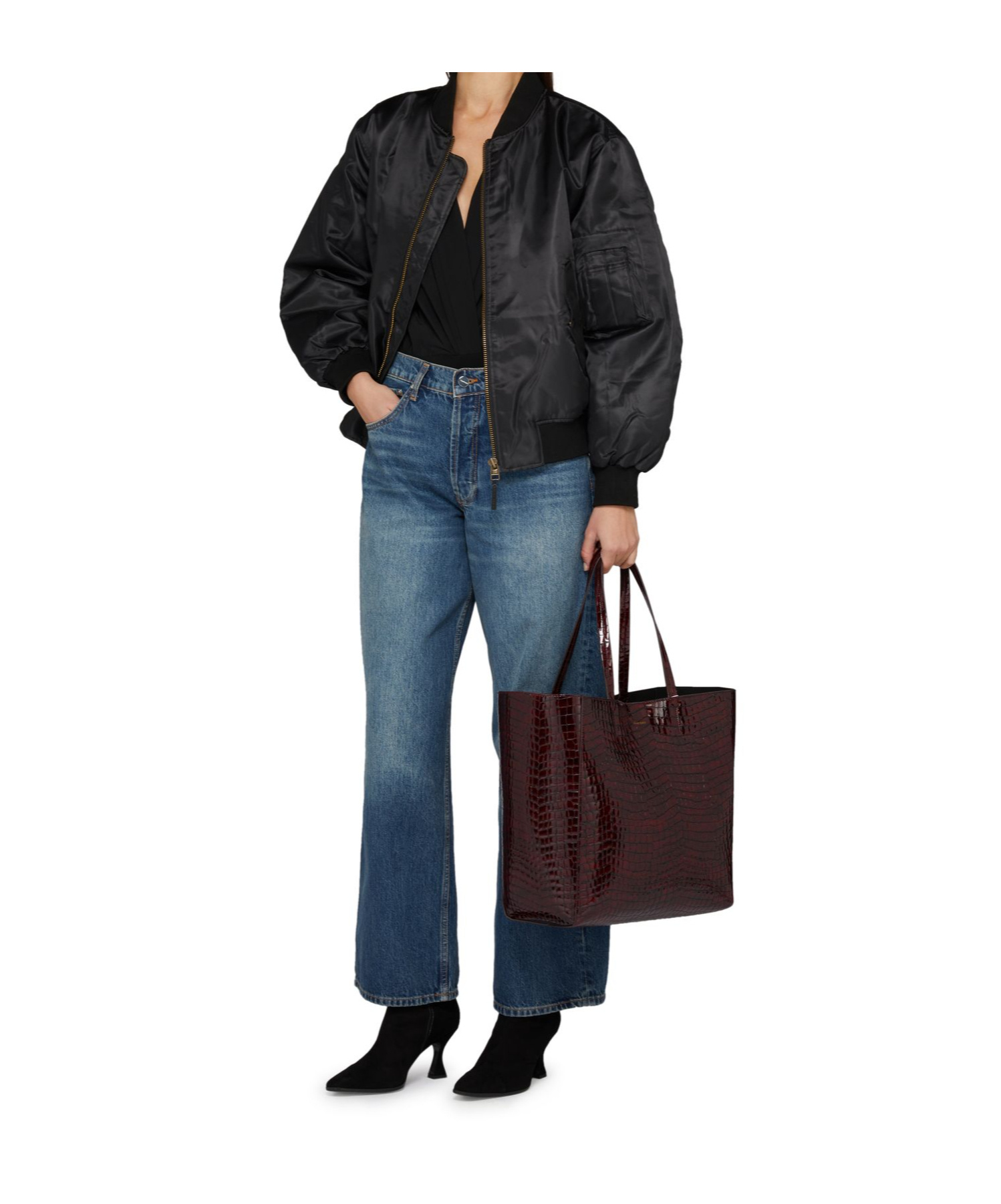 Shop Anine Bing Magnetic Buckle Shoulder Bag
