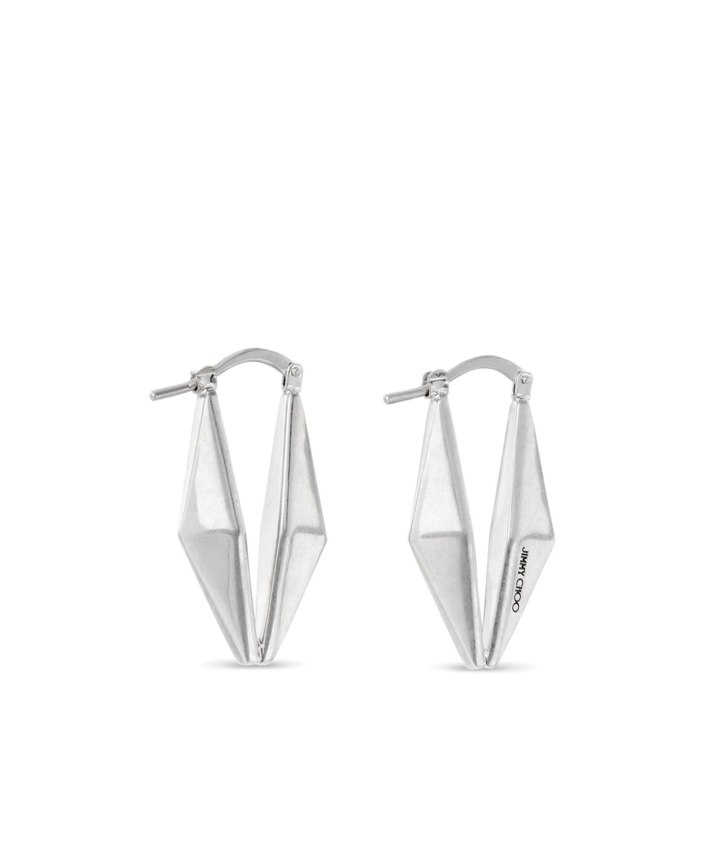 JIMMY CHOO JIMMY CHOO DIAMOND LOGO ENGRAVED EARRINGS