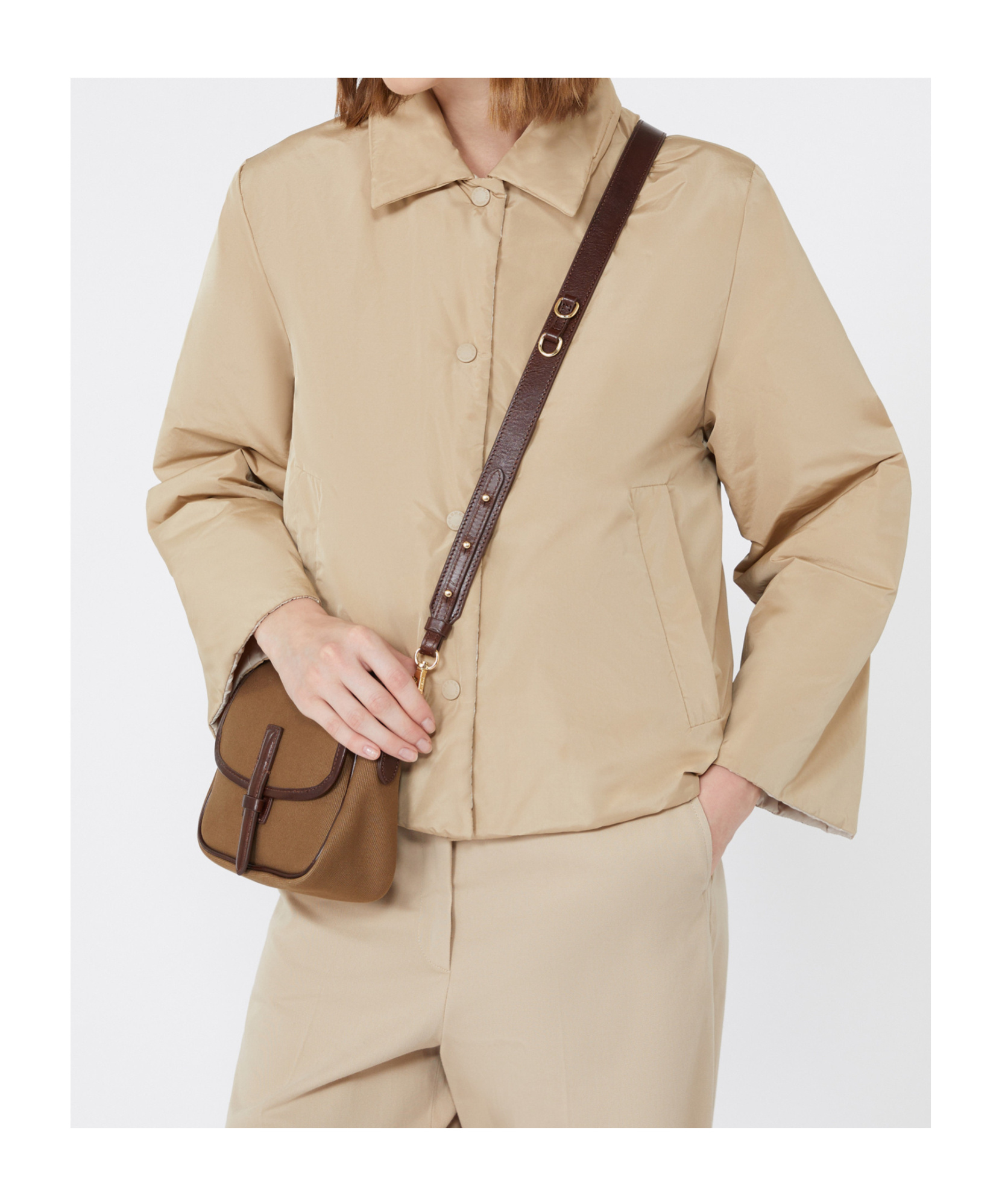 Weekend Max Mara Reversible Taffeta Jacket In Neutral