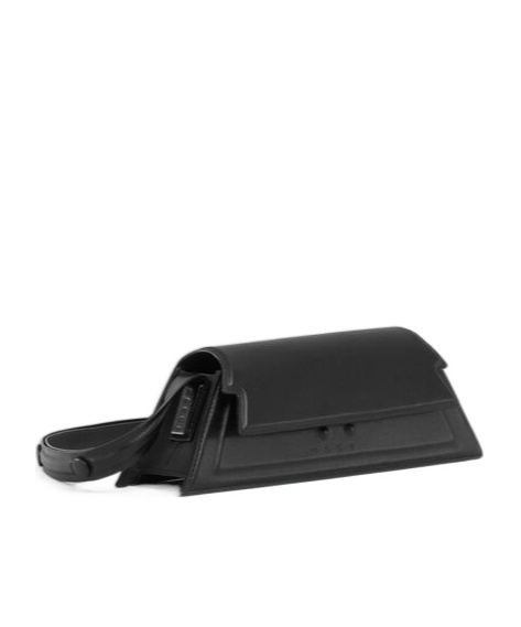 Marni Leather Shoulder Bag In Black