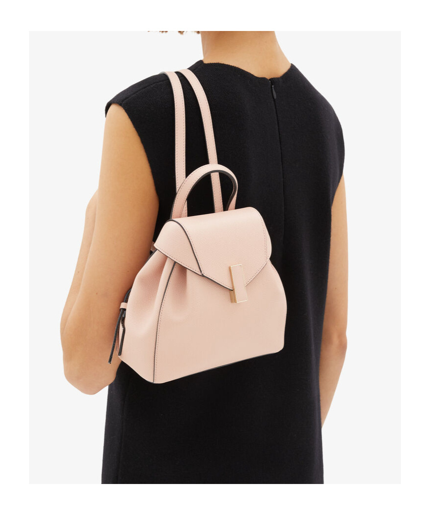 Valextra Iside Mini Leather Backpack In Pink