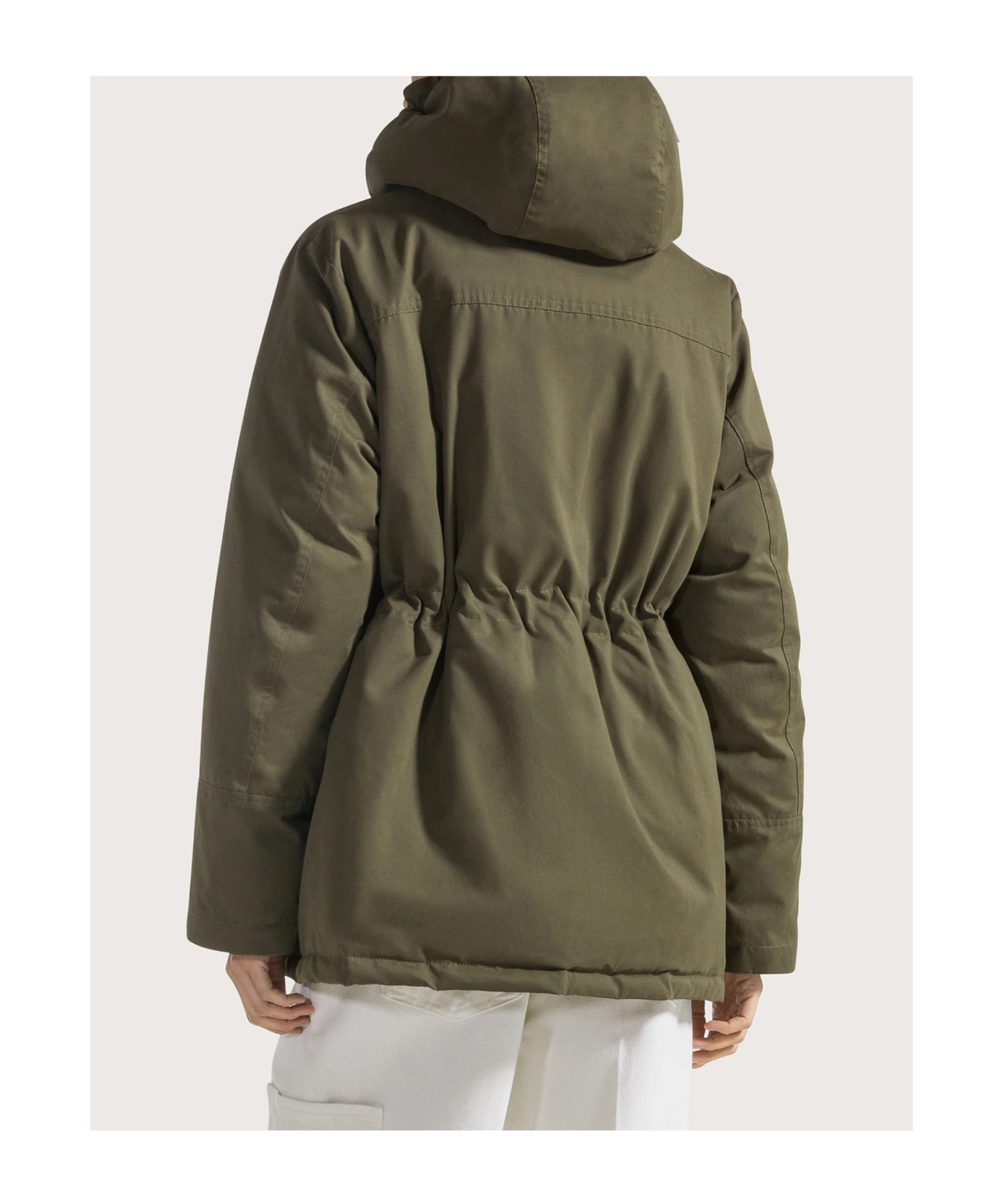 Seventy Hooded Cotton Jacket In Brown