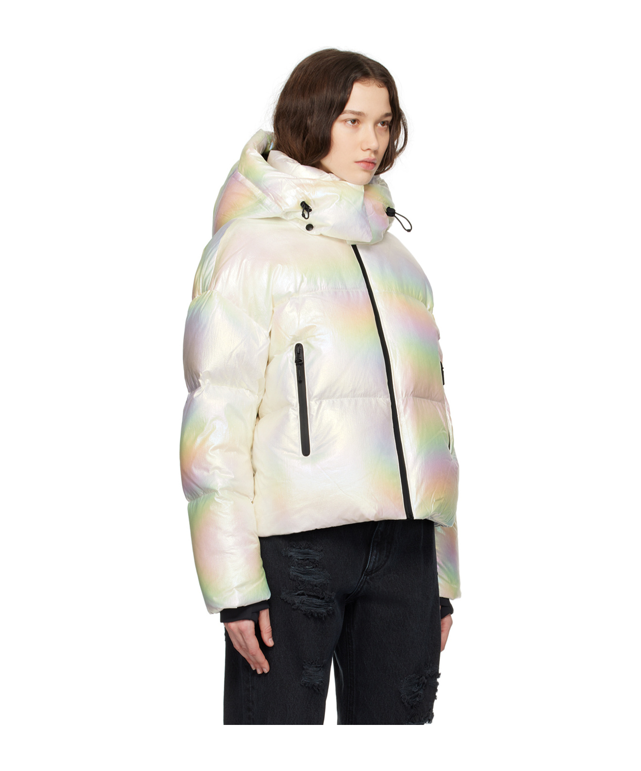 Mackage White Tessy Down Jacket In White