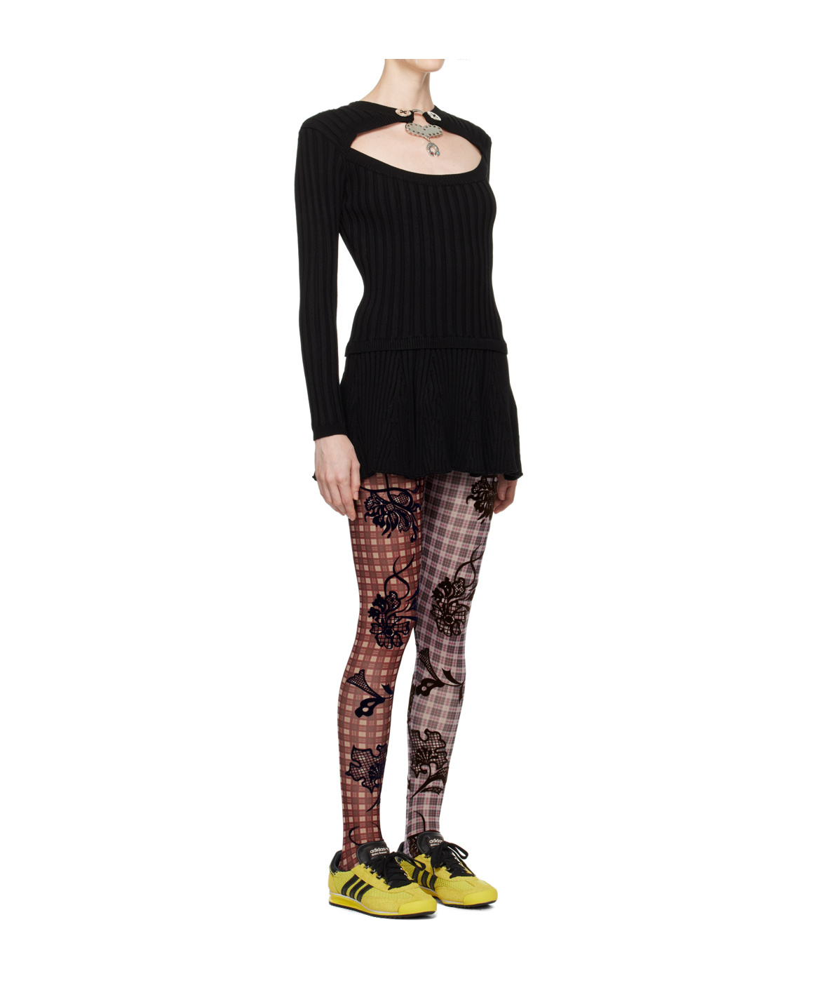 Chopova Lowena Women Embellished Knit Mini Dress In Black