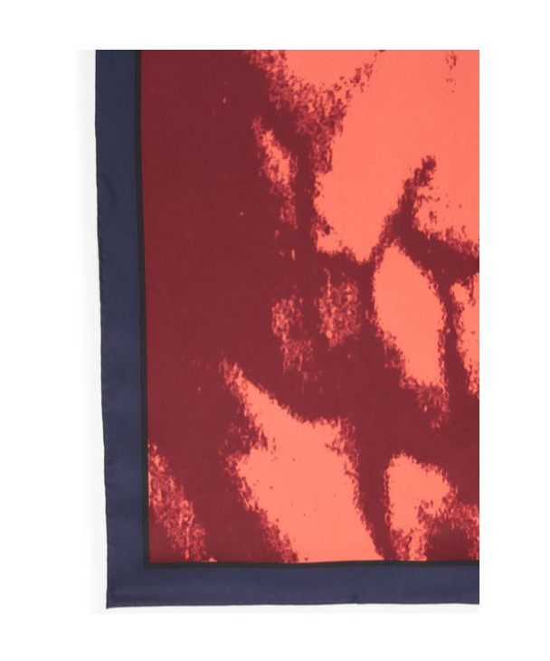 Alexander Mcqueen Skull Pattern Scarf In Burgundy