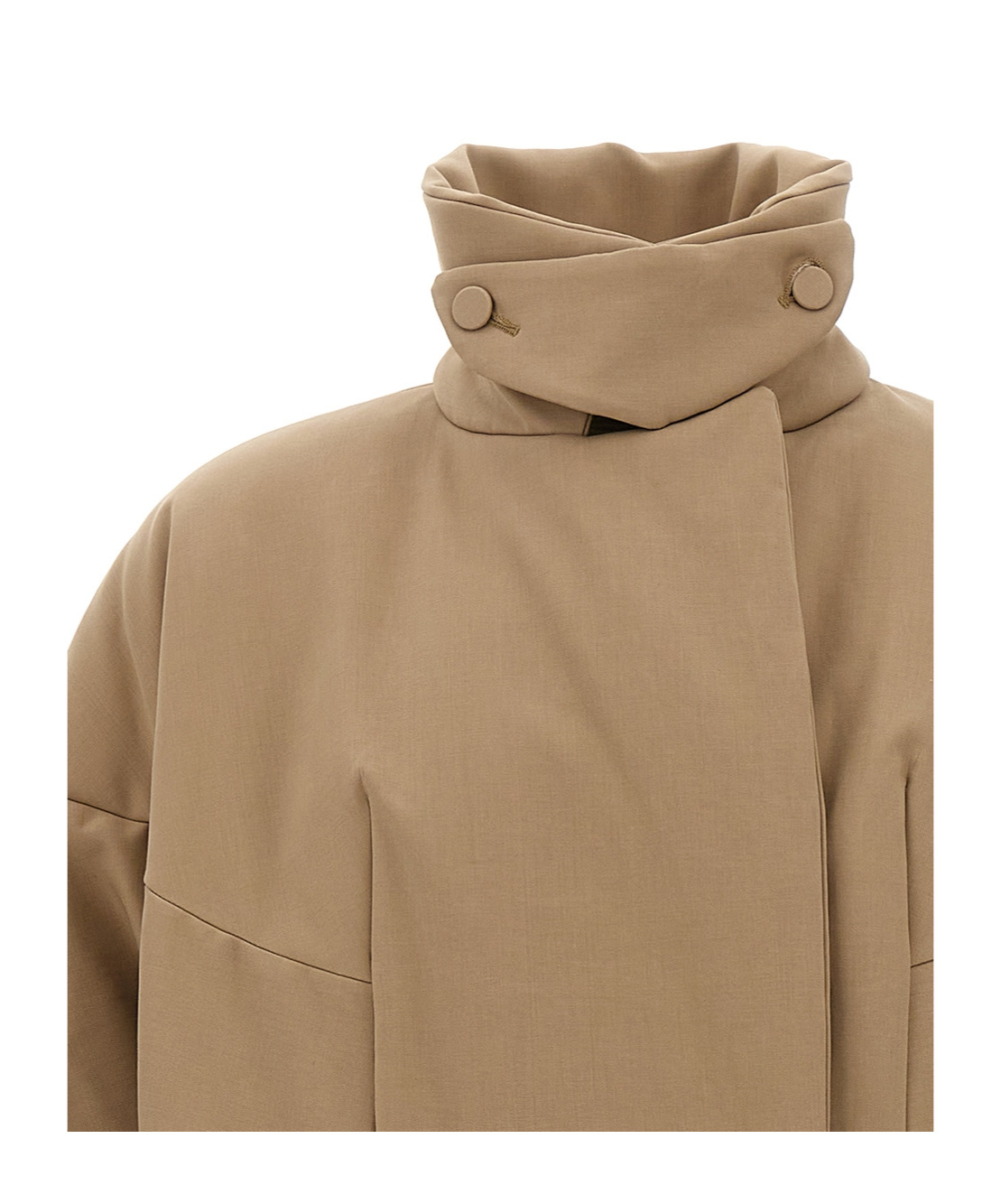 Dries Van Noten Beige Double Breasted Trench Coat In Brown