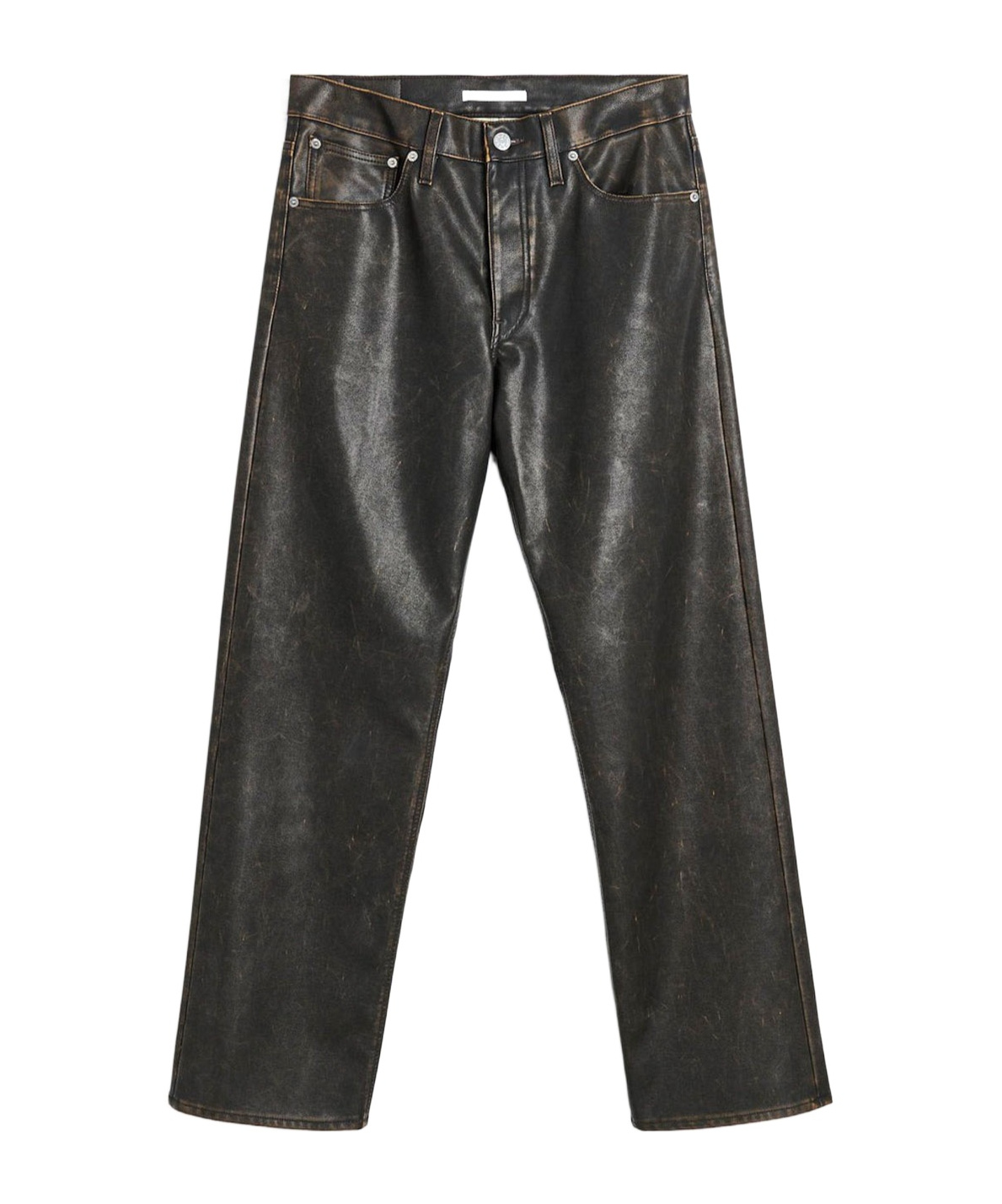 Sunflower Belt Loop Casual Pants In Black