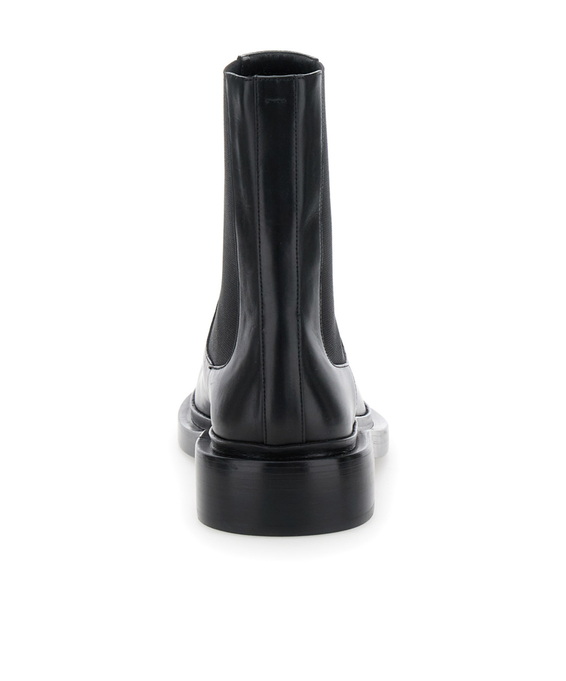 Jil Sander Black Boots With Elastic Side Pannels In Leather Woman In Black