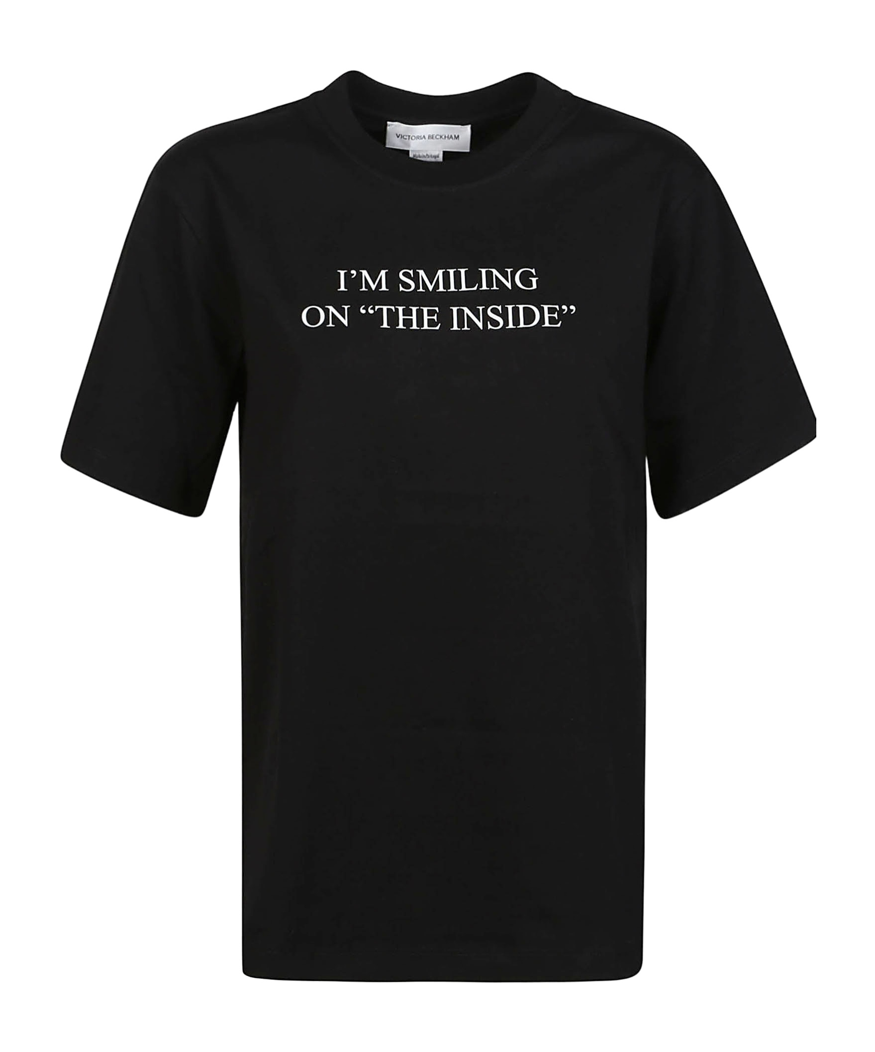 Shop Victoria Beckham Open-necked Black Shirt