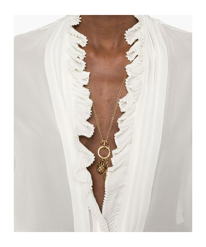 Tom Ford Ruffle-detailed Blouse In White