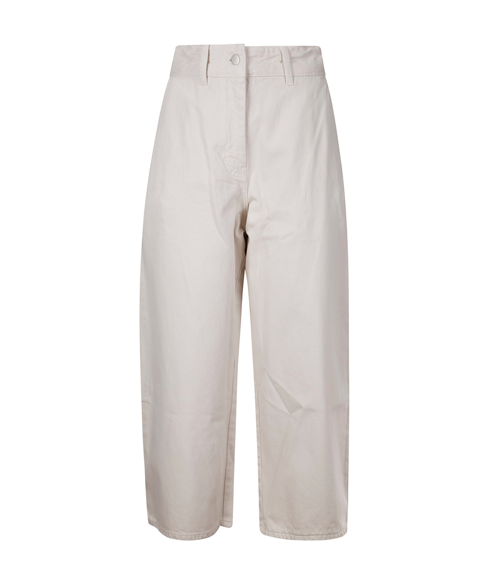 Studio Nicholson High-rise Denim Pants In White