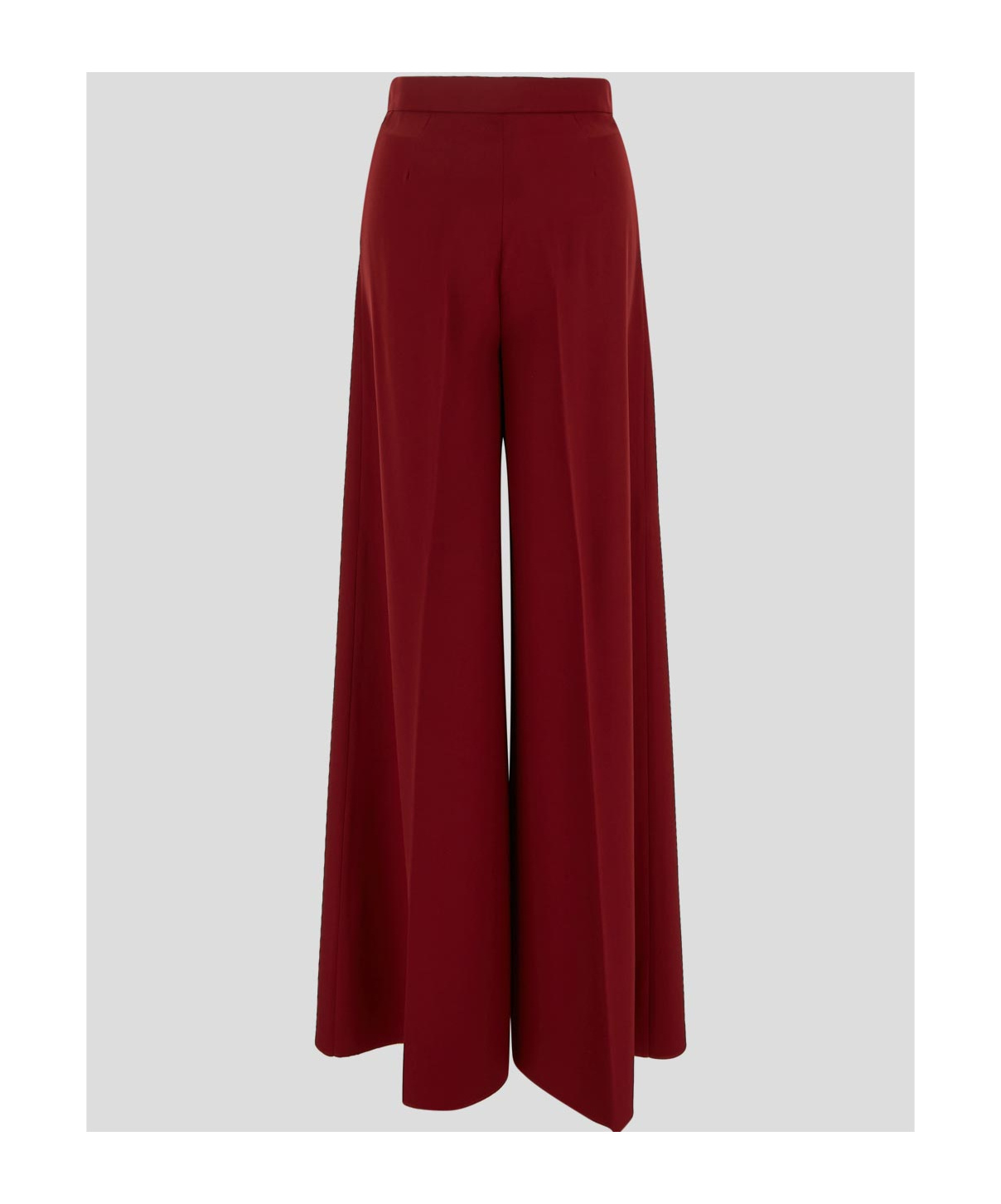 Shop Max Mara Wide-leg Casual Pants In Red