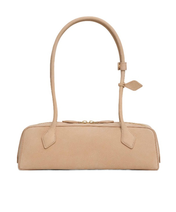Alaïa Le Teckel Medium Bag In Nubuck In Sand
