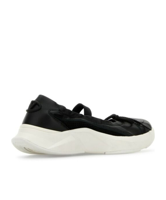 Valentino Round Head Ballet Shoes In White