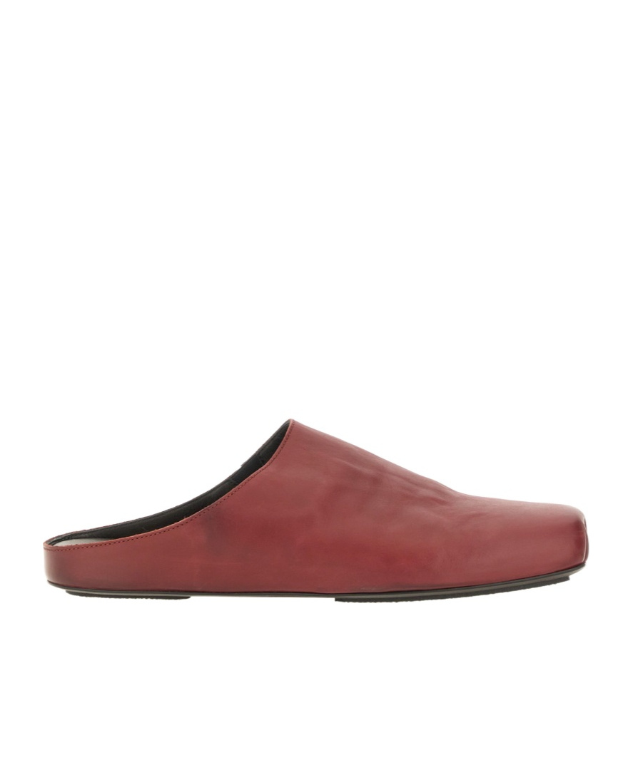 Shop Uma Wang Flat Muller Shoes In Red