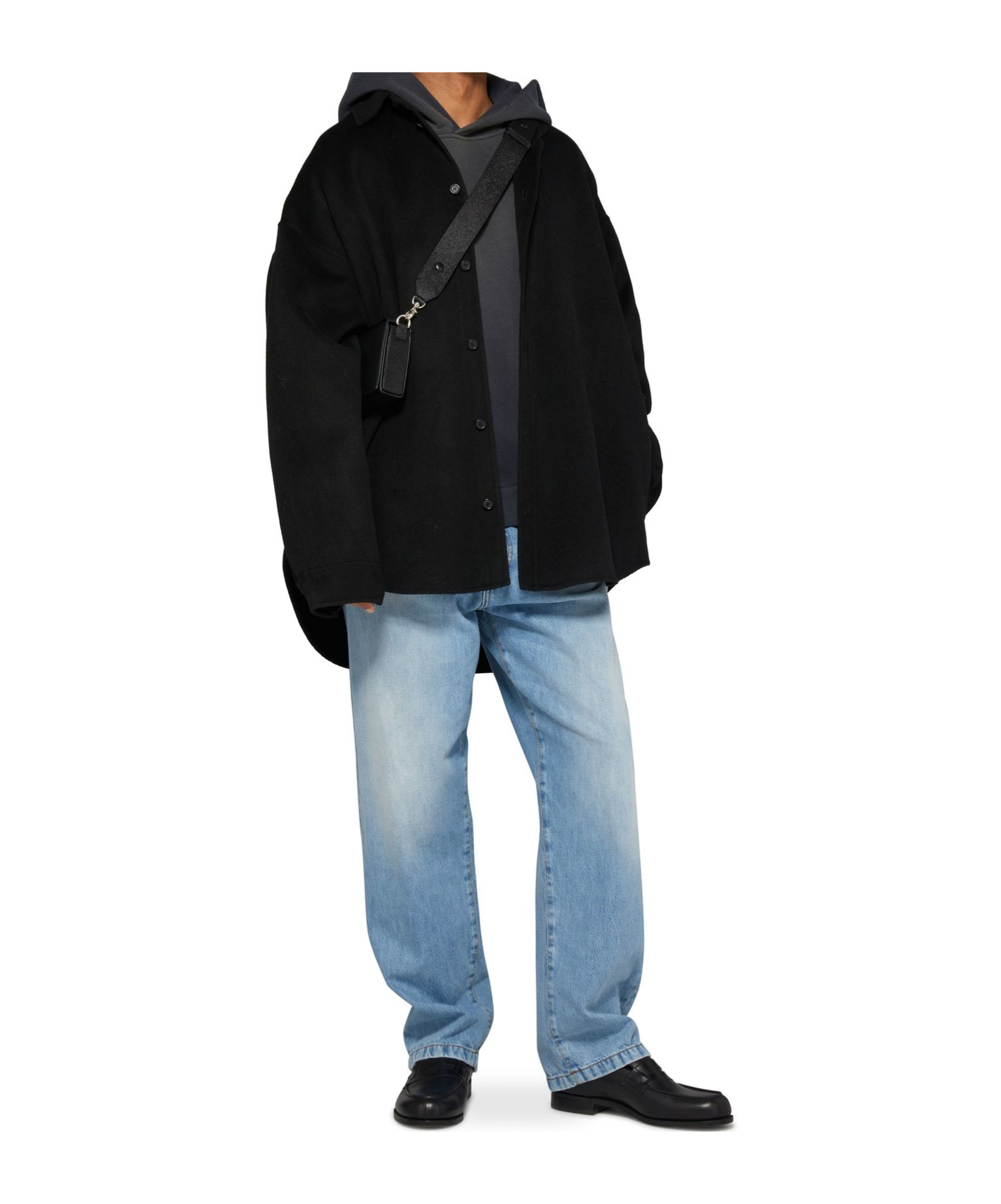 Acne Studios Logo Hooded Sweater In Black