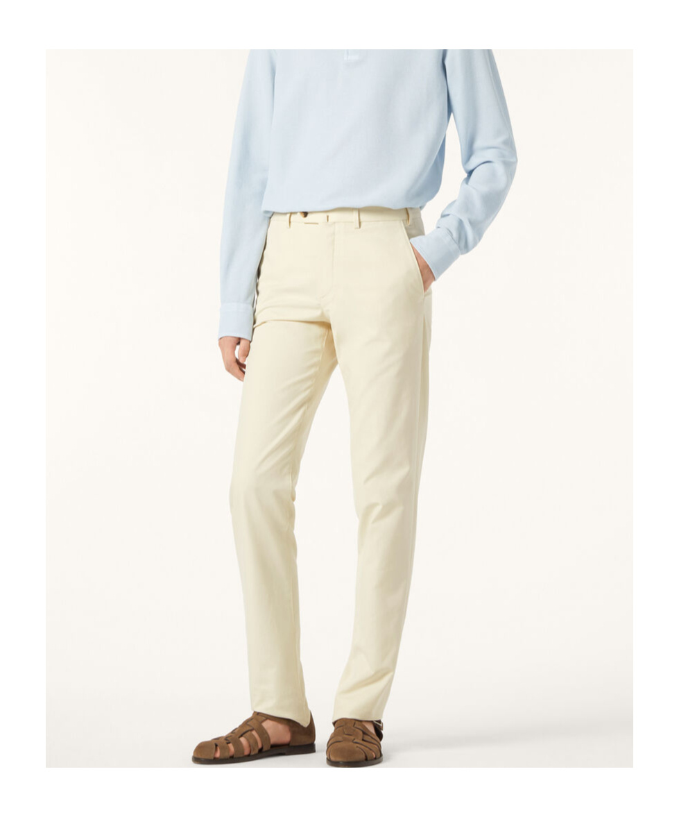 LORO PIANA BELT-LOOP CASUAL PANTS