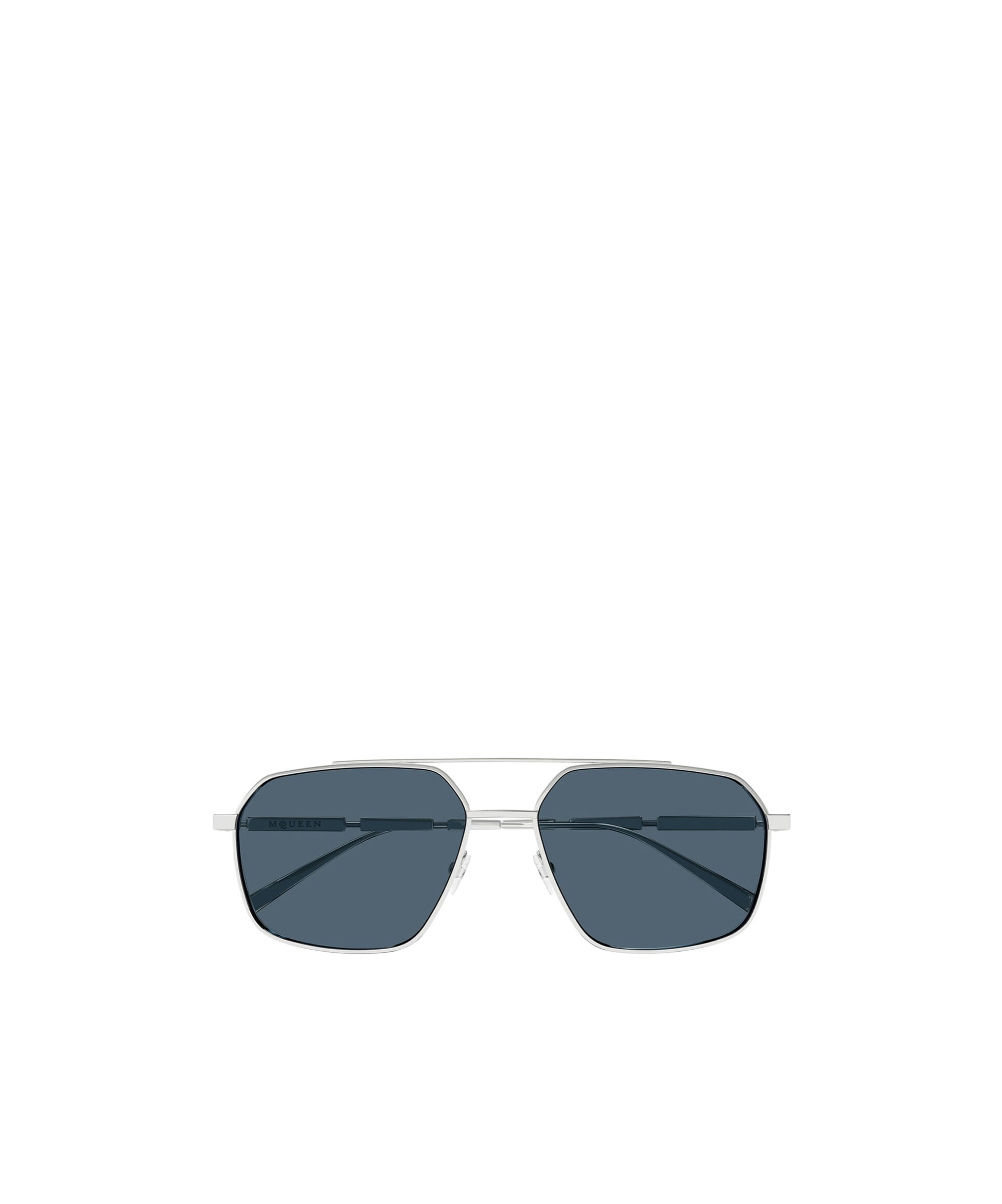 Alexander Mcqueen Pilot-frame Sunglasses In Blue