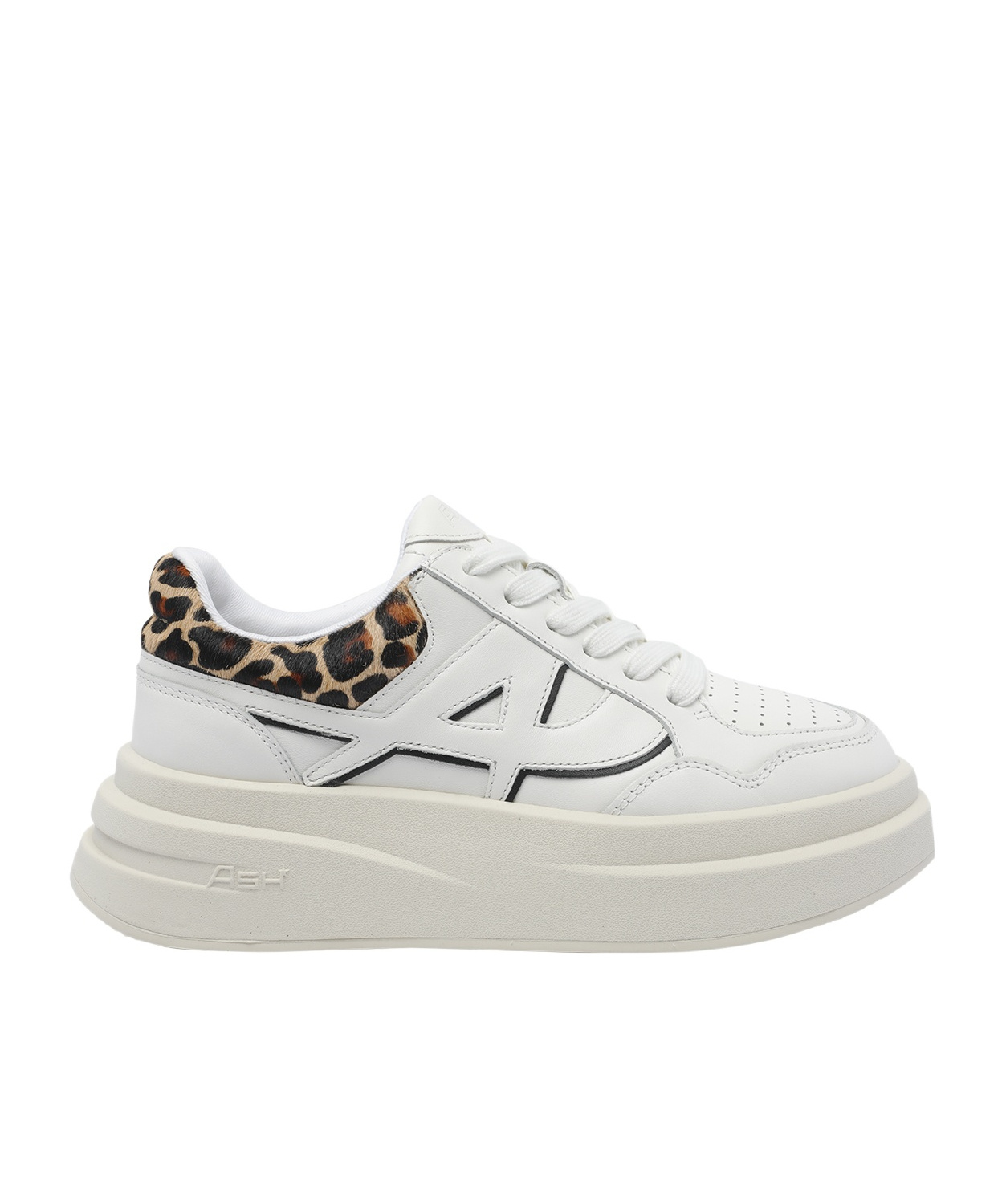 Ash Low Top Sneakers Leopard Print In White