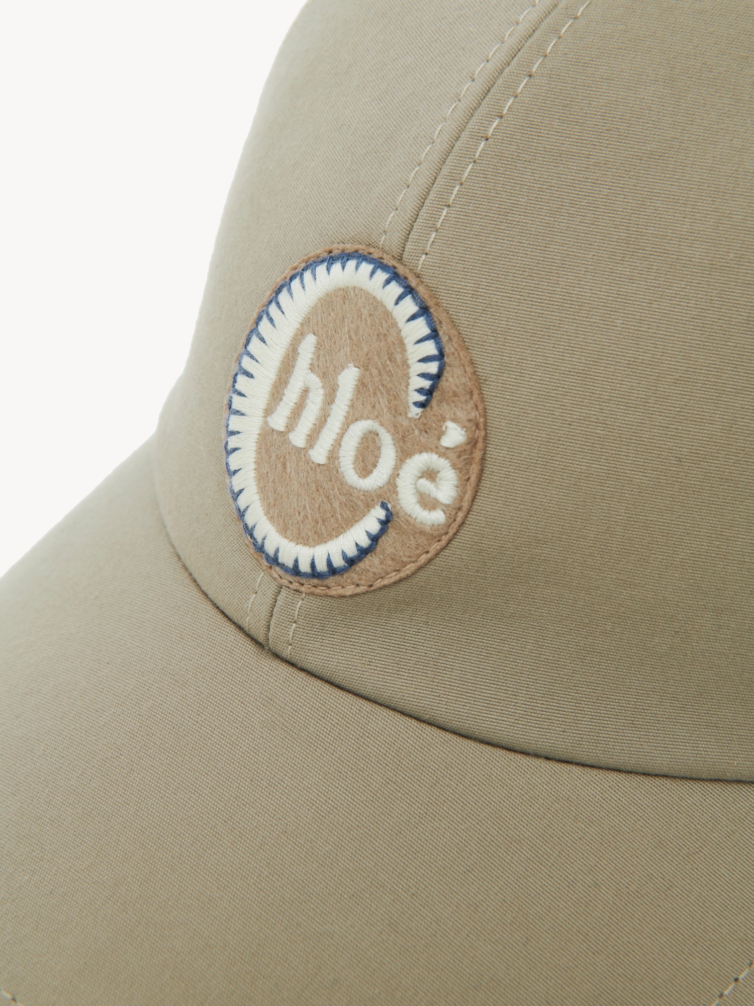 Chloé Logo Hat In Nude