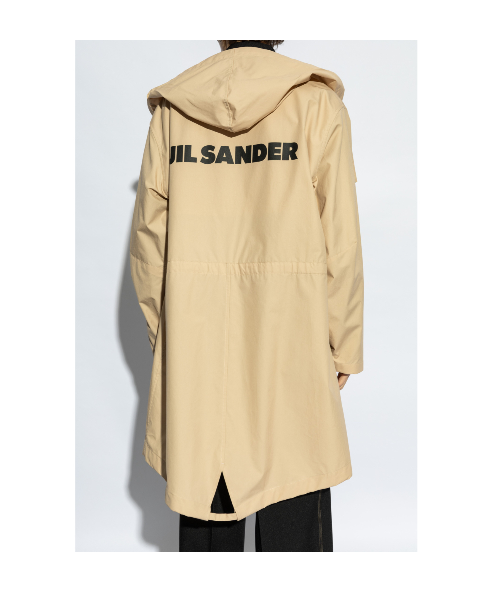 Jil Sander Long-sleeved Windbreaker In Nude