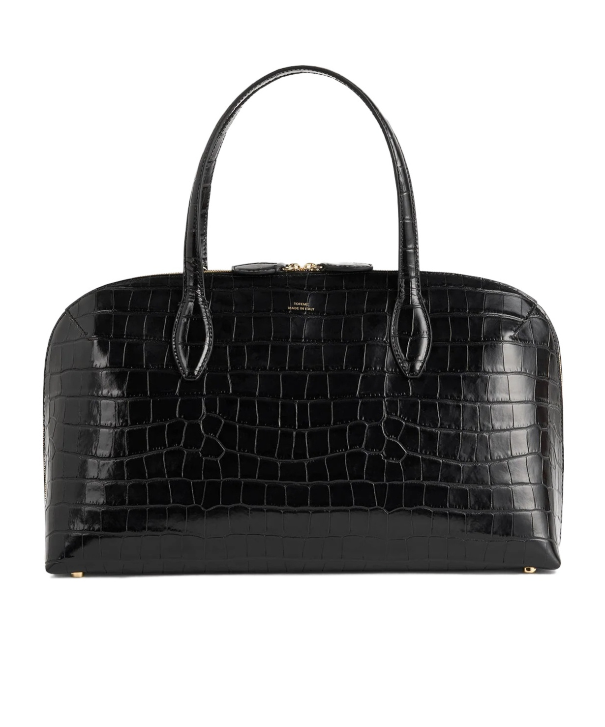 Totême Toteme Medium Lounge Zip Shopper Bag In Black
