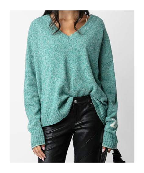 Zadig & Voltaire V-neck Sweater In Blue