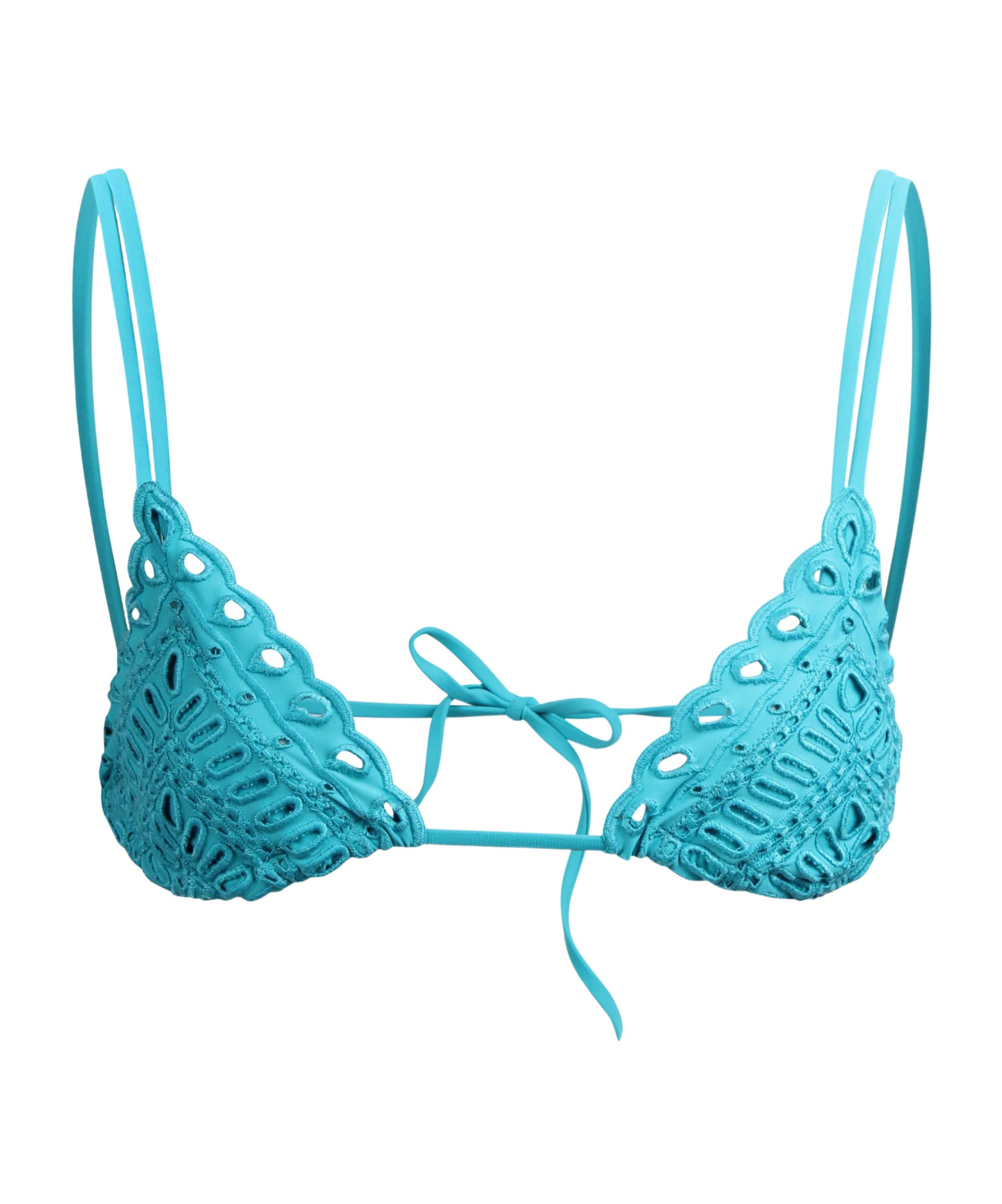 Ermanno Scervino Top Bikini In Triangle In Blue