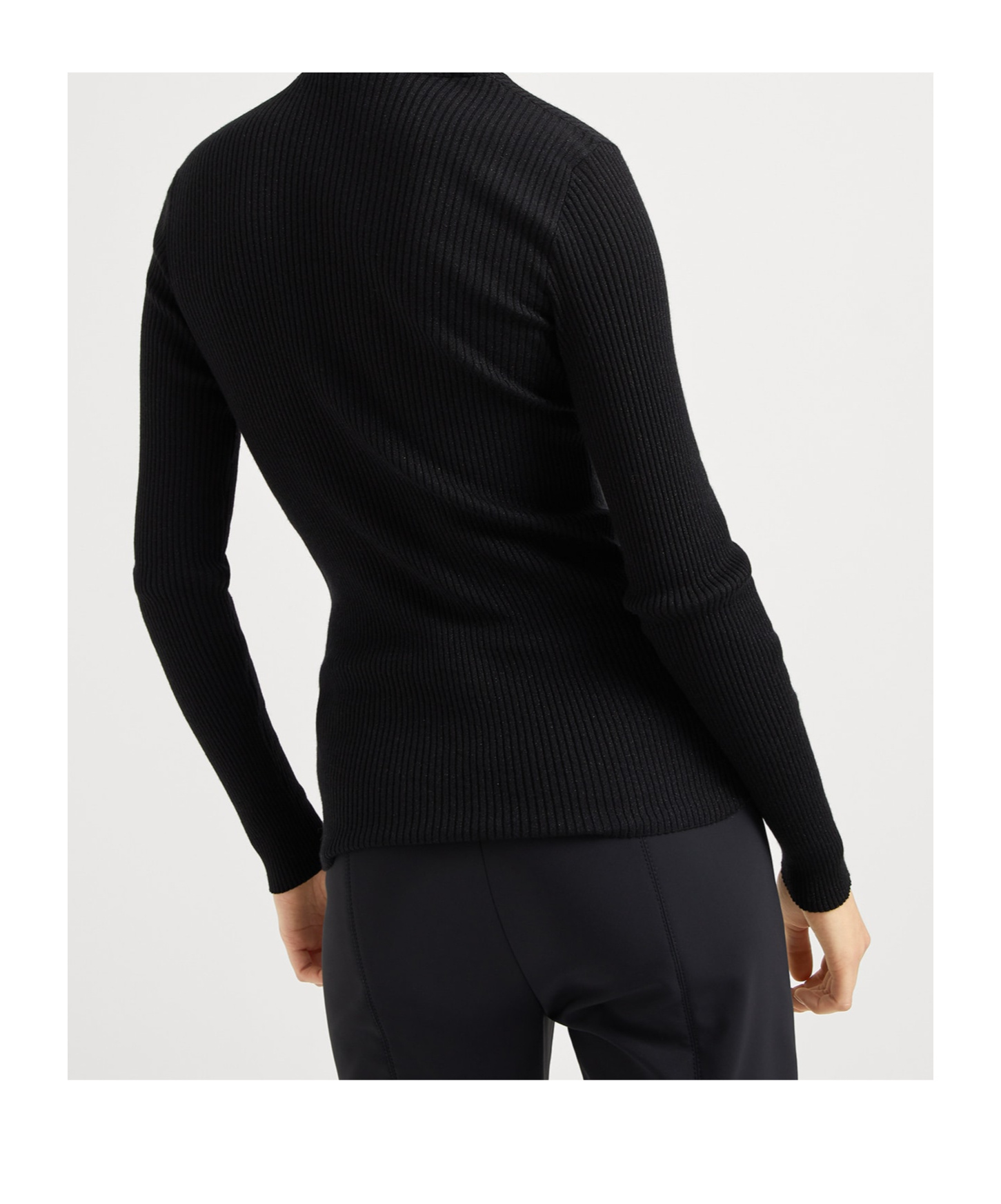 Brunello Cucinelli Virgin Wool-cashmere Half-zip Sweater In Black