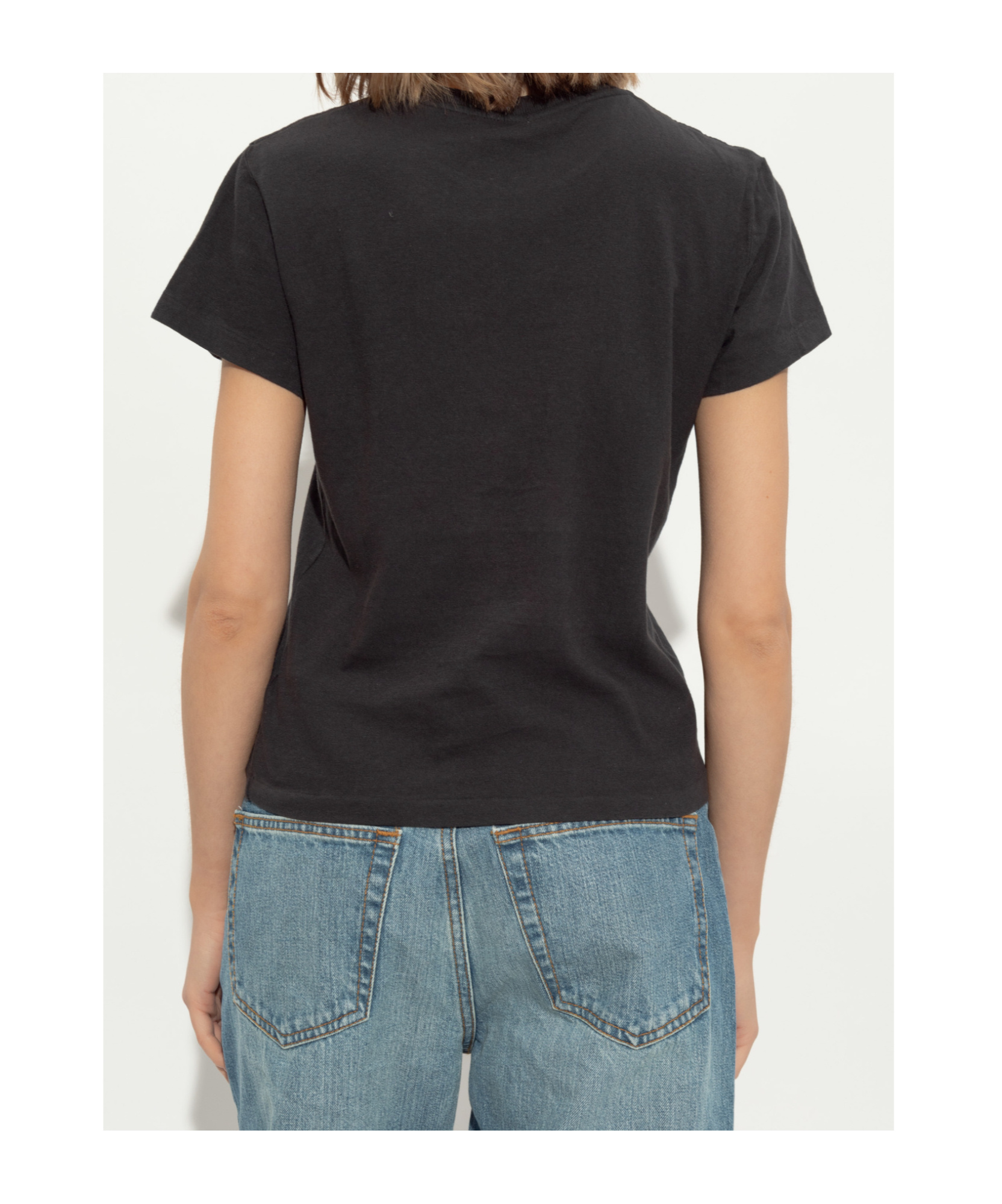 Re/done Graphic Print T-shirt Romance In Black