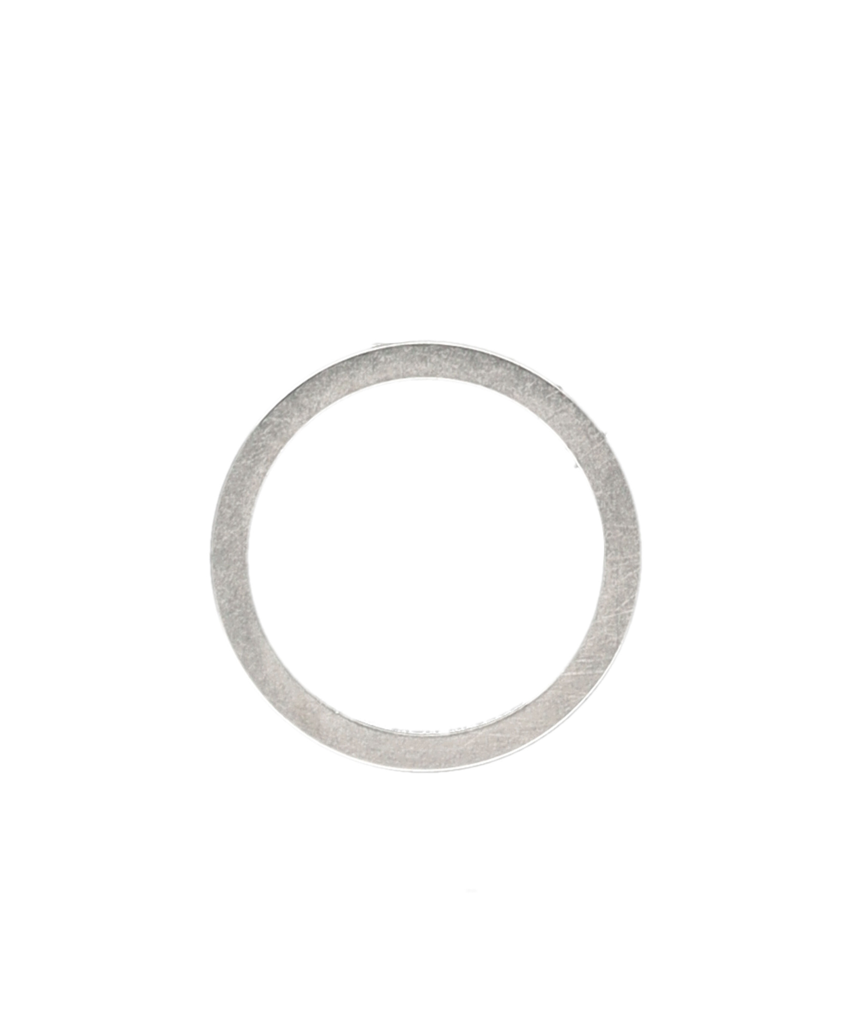 Mm6 Maison Margiela Numeric Engraved Polished Ring In Gray