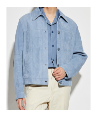 Versace Medusa-plaque Button-up Jacket In Blue