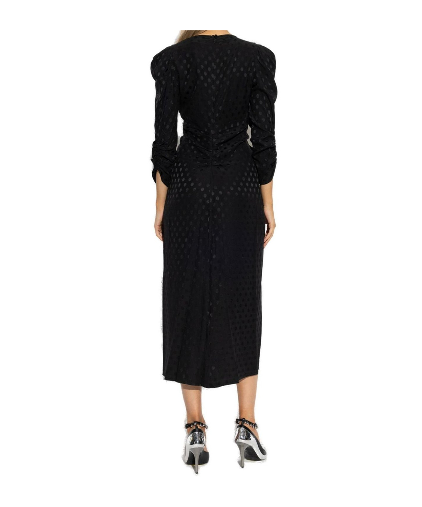 Isabel Marant V-neck Midi Dress In Black