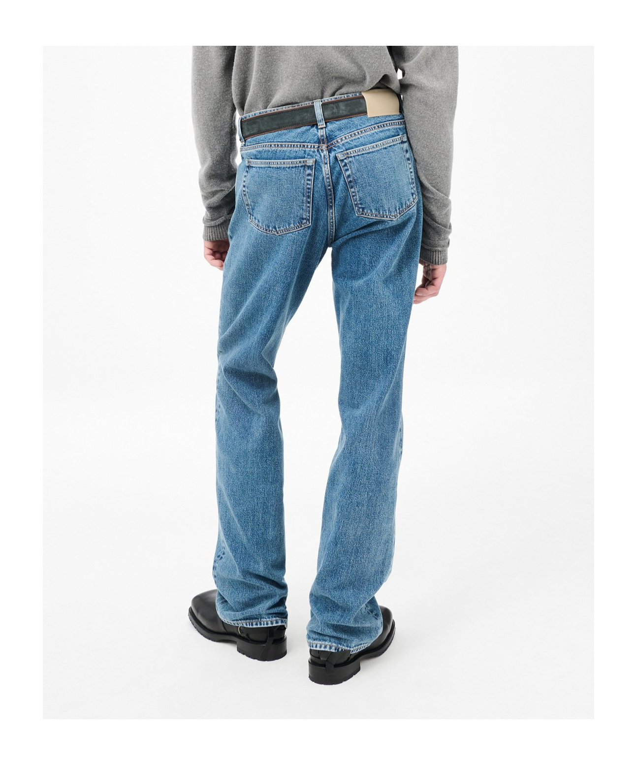 Our Legacy Belt Loop Denim Trousers In Blue