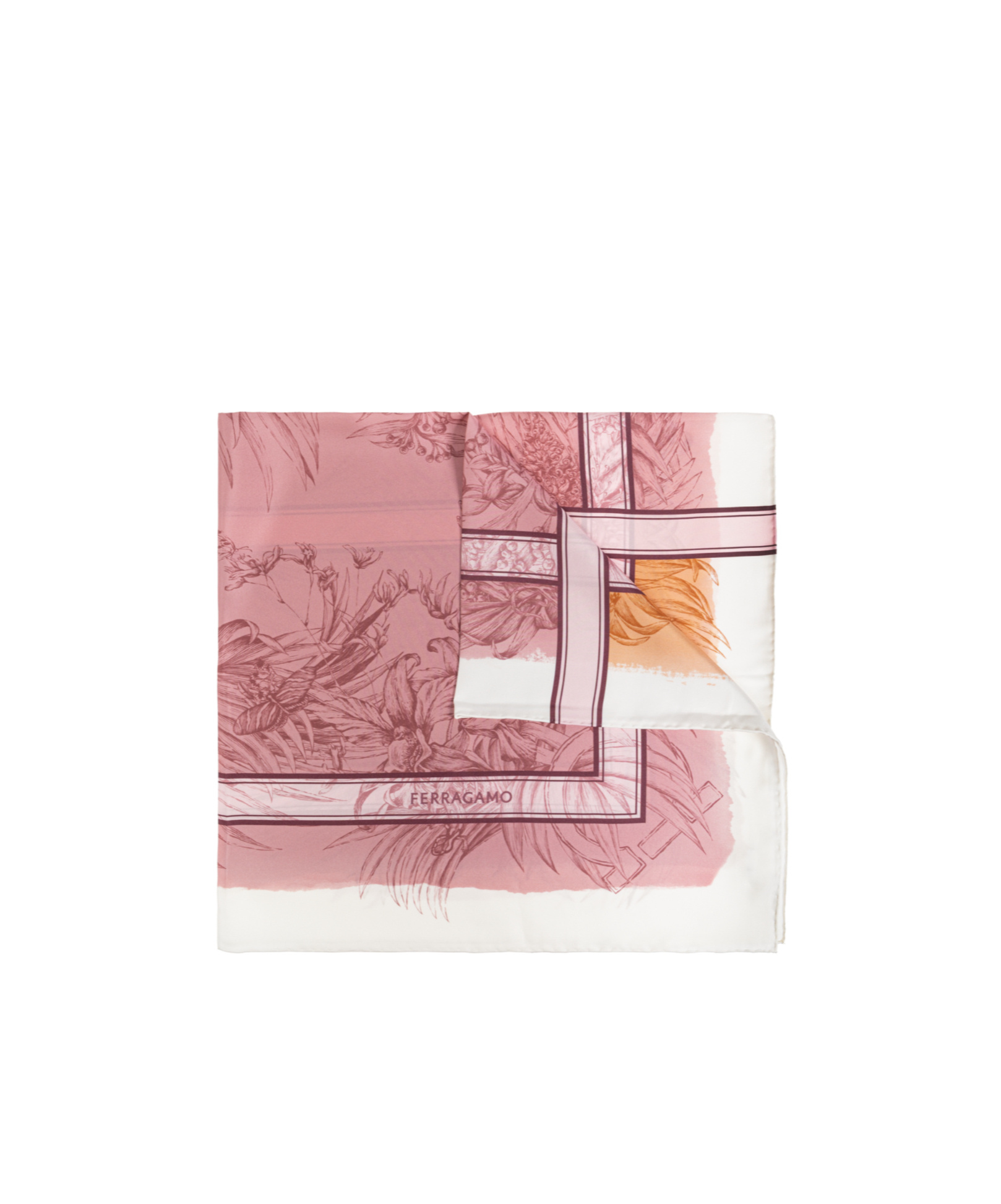 Ferragamo Printed Silk Scarf