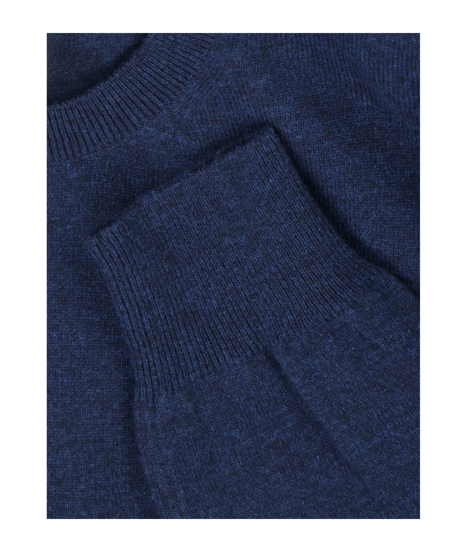 Comme Des Garçons Ribbed Crewneck Sweater Hem In Blue