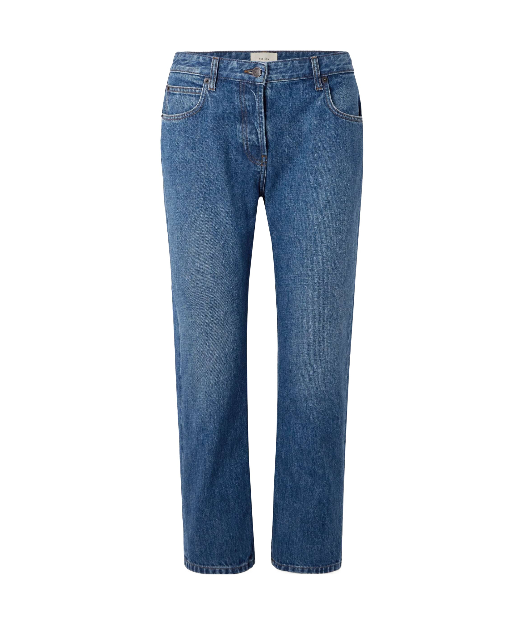 The Row Riaco Mid-rise Straight-leg Jeans In Blue