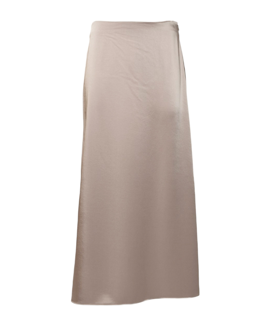 Weekend Max Mara High Waist A-line Skirt With Satin Finish In Brown