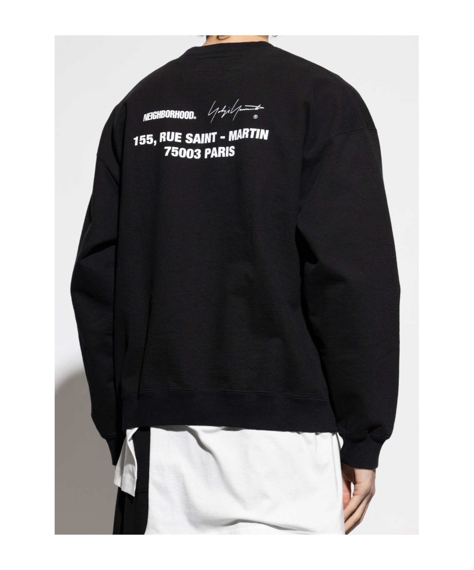 Shop Yohji Yamamoto Long-sleeved Sweater In Black