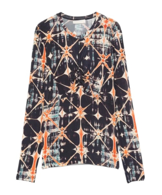 Ulla Johnson Neri Long Slee Rouches Top In Black