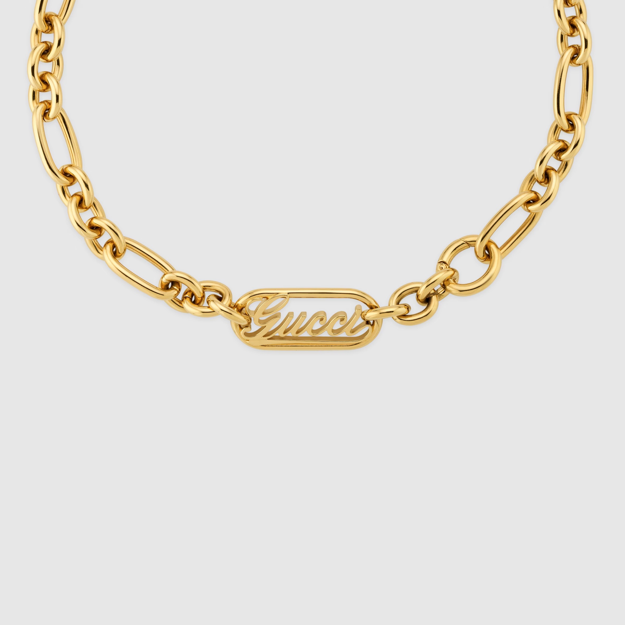 GUCCI LOGO CHAIN NECKLACE