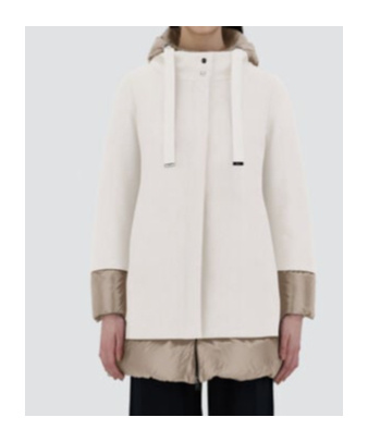 Herno Long-sleeved Down Jacket In White