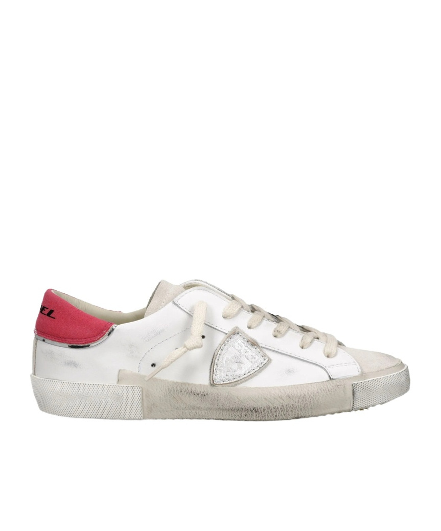 Philippe Model Prsx Lace-up Low-top Casual Shoes In White