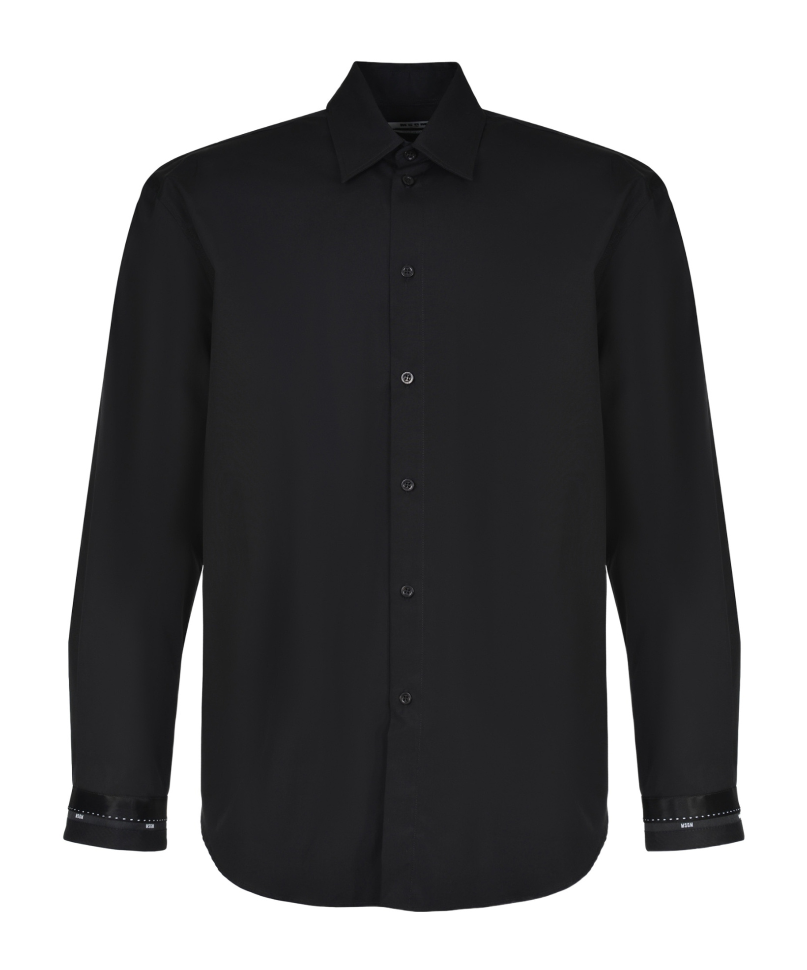 Msgm Long Sleeve Shirt In Black