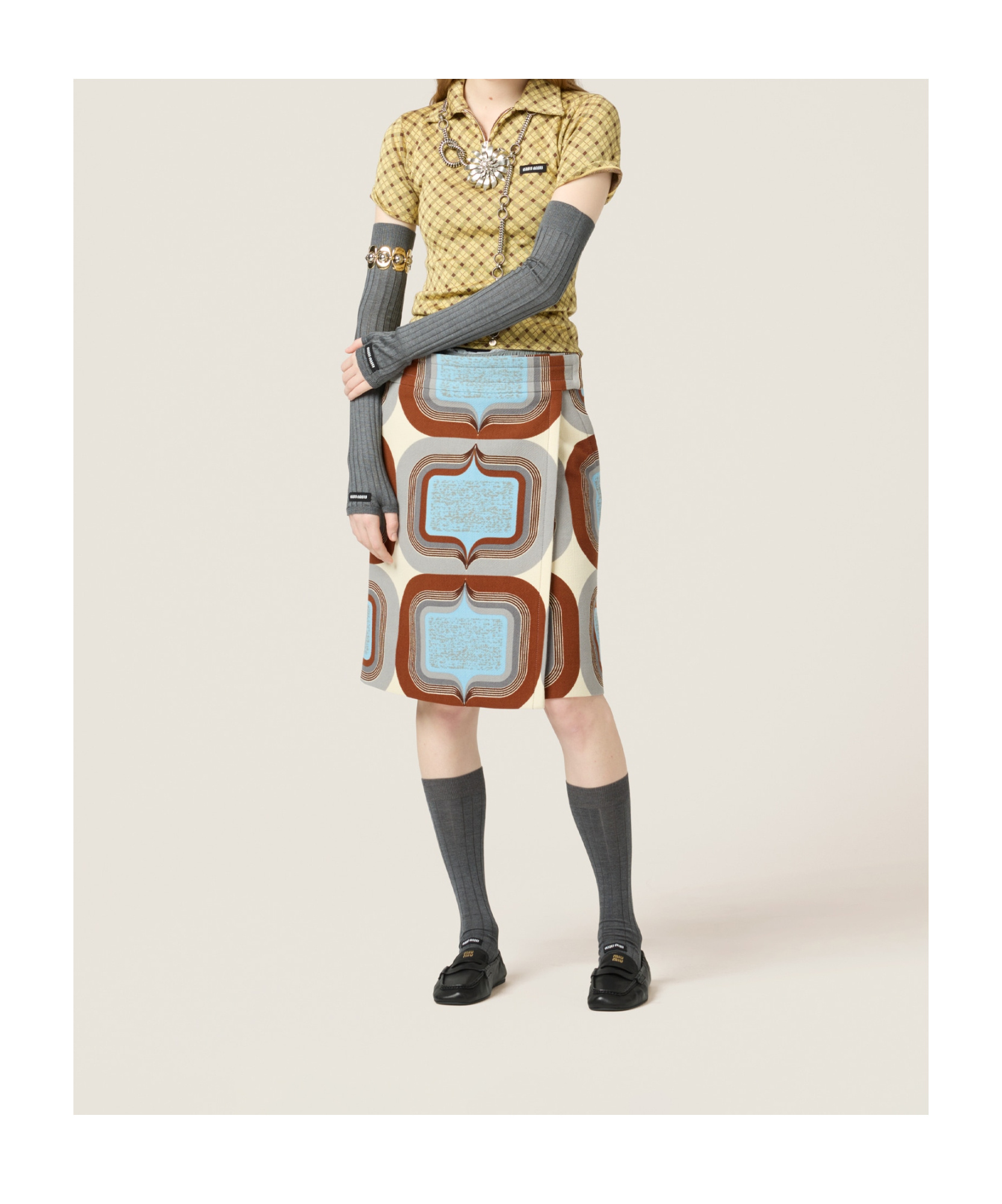 Miu Miu Short Sleeve Polo Top