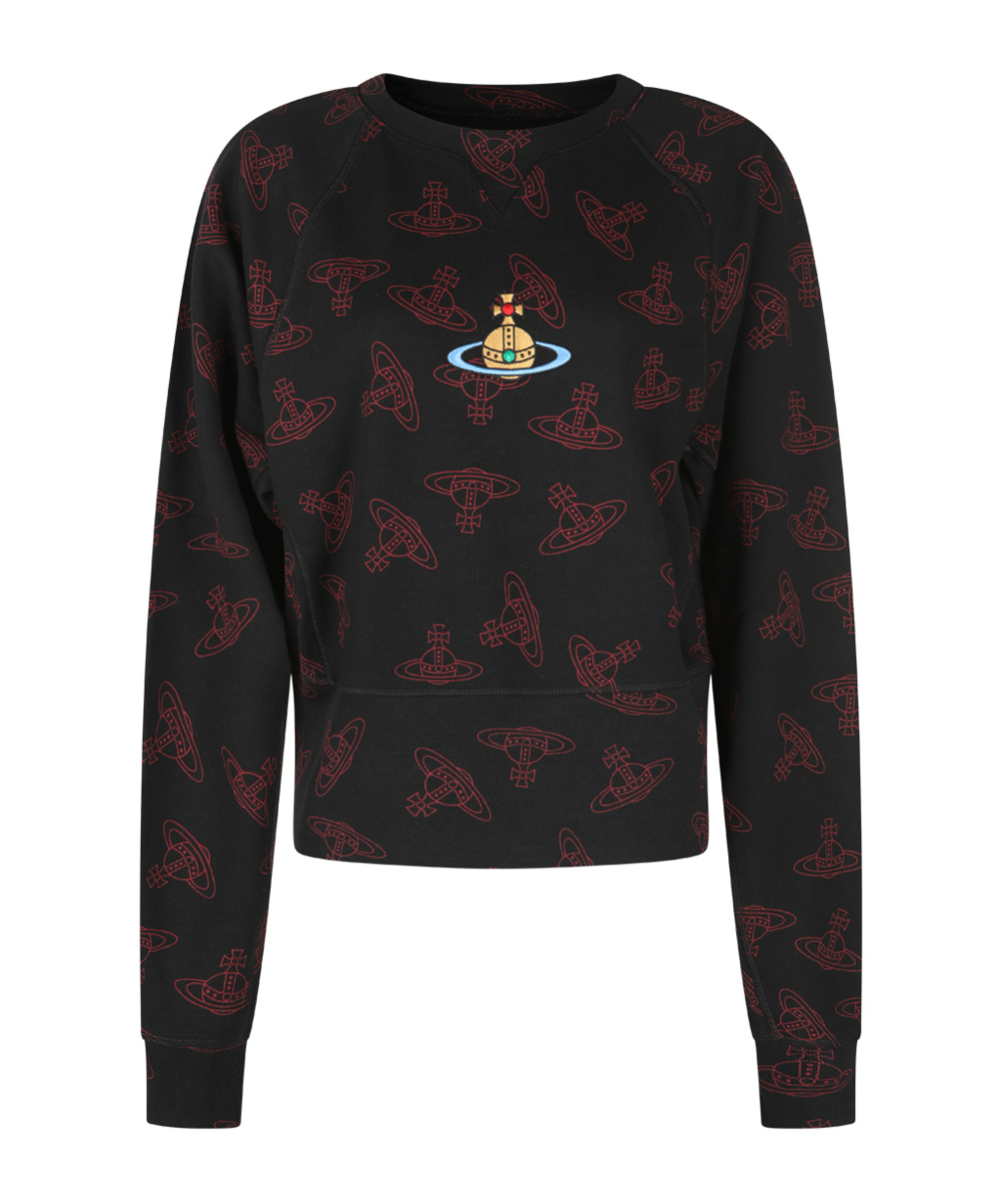 Shop Vivienne Westwood Orb-print Sweatshirt In Black