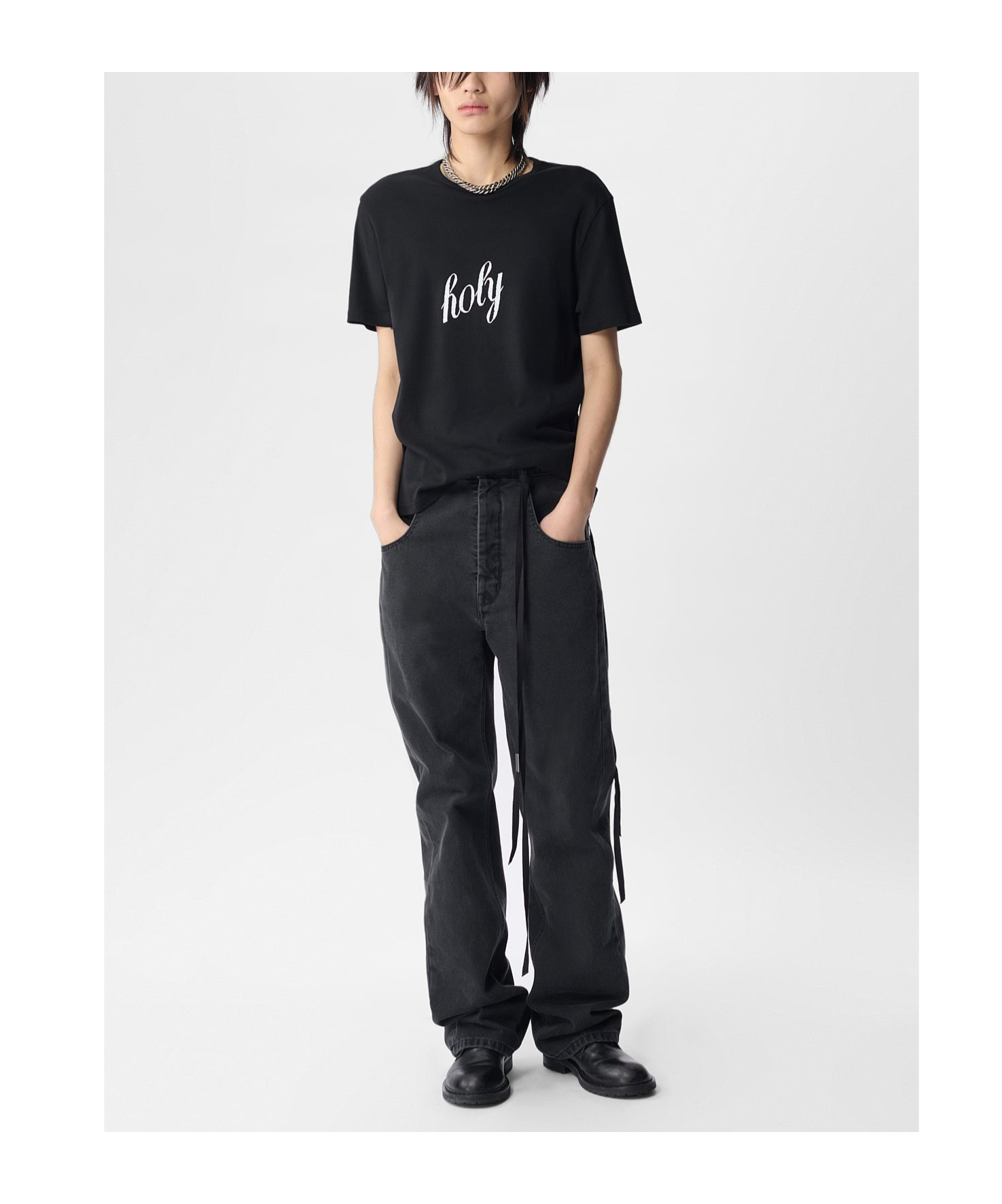 Ann Demeulemeester Baptist Printed Standard Fit T-shirt In Multicolor