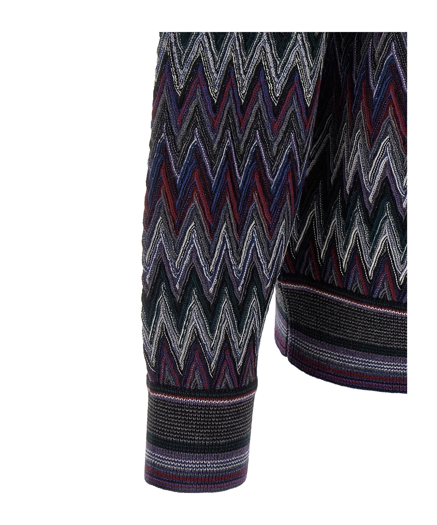Missoni Zigzag Pattern Sweater Sweaters And Cardigans Blue In Multi