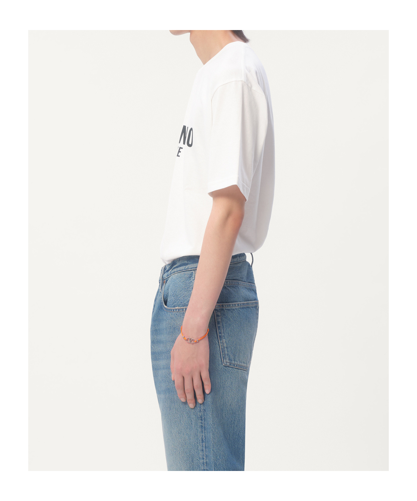 Valentino Cotton Crew Neck T-shirt With Graphic Print In White